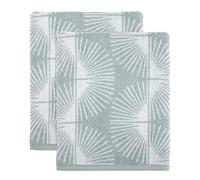 Nicole Miller - Lot de 2 Serviettes de Bain, en Coton Doux et Absorbant, Essentiels pour Chambre de dortoir (Collection Kendall, Oasis)