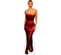 Nicole Scherzinger (Sequins) Silhouette en Carton Taille Mini
