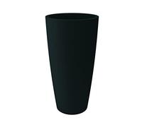 Nicoli Pot DE Fleurs Haut DE Jardin Style 36x70H CM INTÉRIEUR EXTÉRIEUR, sous-Pot Amovible (36X70H CM, Anthracite)