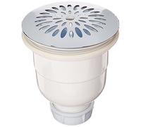 Nicoll 92914 Bonde Douche 90 Grille INOX s.v 795 0205115, Blanc