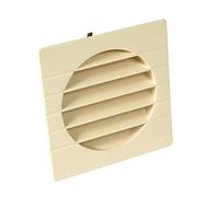 Nicoll 1GETM125 Grille extérieur avec Moustiquaire pour Tuyau Ø 125 Sable