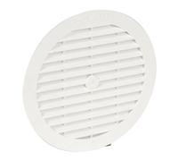 Nicoll 71589 Grille Ronde Tuyau 125 moust 1bc135, Blanc
