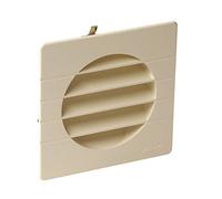 Grille de ventilation à encastrer extérieur pour tubes PVC 100mm coloris sable - - 1GETM100