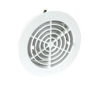 Nicoll 71669 Grille Ferm Adapt s/Tuyau 125 moust 1fatm125, Blanc