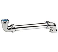 Nicoll 84581 Tubulure lav Sortie Arriere Metal l268m 0201248, Argent