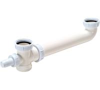 Nicoll 92929 Tubulure evier 2 bacs 561 0204016, Blanc