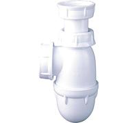 Nicoll 92954 Siphon lavabo Tube regl g 33x42 l211 0201001, Blanc