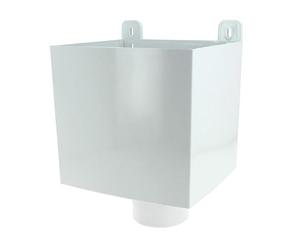 NICOLL Boîte à eau TECHTAN pour descente de gouttière Ø 80, LG25 et LG29, blanc BAO80B