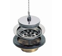 Nicoll – Bonde laiton 84 mm à bouchon pour évier en grès 1060 réf. 0501003