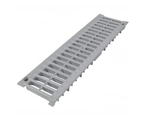 Nicoll - Caniveaux PVC ou PP - Grille PVC gris clair 500 x 130 mm Connecto 15 -