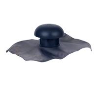 Nicoll - Chapeau de ventilation avec collerette d’étanchéité 40x33 ardoise Ø80 mm