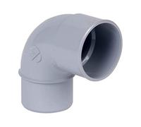 Nicoll - Coude 8730 pour gouttiere demi-ronde de 16 MF diametre : 50 PVC Gris CJ8GT
