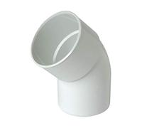 Nicoll - Coude male femelle 45 blanc CR4GTB pour descente Diam 80