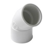 NICOLL - Coude simple PVC blanc 45° femelle femelle Ø 32mm - UCF44B