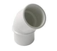 NICOLL - Coude simple PVC blanc 45° mâle femelle Ø 32mm - UCF4B