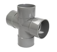 NICOLL COV50165 Culotte à 87°30 Ø 100 mm Femelle-Double parallèle-RT188