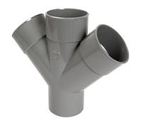 Culotte Double Pvc - Mâle / Femelle - 45 Degrés - Parallèle - Diamètre 100 Mm - Rt14