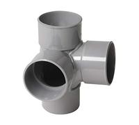 Nicoll - Culotte double equerre 8730 evacuation PVC MF diametre : 40 AH18