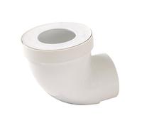 Nicoll Pipe courte 71606 – Ø 94,8 mm CW33 mâle 90° Blanc