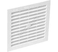 Nicoll Grille simple carrée B114 avec moustiquaire 100 - Blanc