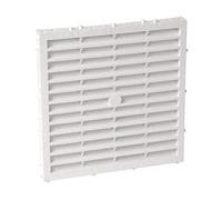 Nicoll - Grille d aeration speciale facade a sceller a combinaison carree blanc m164