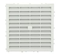 Nicoll - Grille d aeration speciale facade a sceller a combinaison carree blanc m214