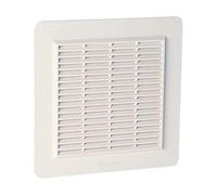 Nicoll - Grille d aeration speciale facade en applique carree blanc gapm4b