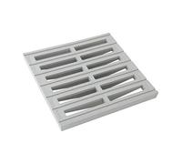 NICOLL Grille de sol sans cadre 25 x 25 gris clair