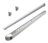 Nicoll Kit double régulateur 22 m³ avec déflecteur et cache-vis – Blanc 1KHF122