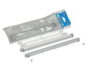 NICOLL Kit Double régulateur + déflecteur + Cache vis 30m Gris clair-1KHF130G