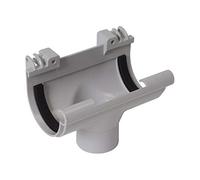 Nicoll - Naissance centrale gris sortie Diam 50 NC16 pour gouttiere de 16 a joint