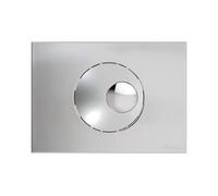 NICOLL Plaque de commande double volume 146x205 boutons rond chrome velour