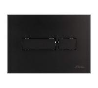 NICOLL PPL25013 Plaque de Commande Rec-Double Volume-Noir-PBRECN