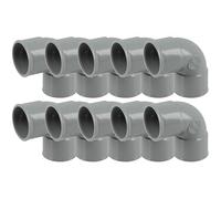 Nicoll - Raccord PVC évacuation - 10 coudes PVC 87°30 - Ø32 Femelle Femelle -