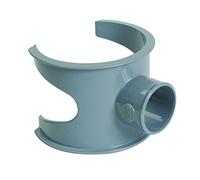 Selle de branchement - 90° PVC pour tube d'évacuation gris - Ø 100/40 mm - SL104