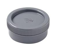 Nicoll Tampon de visite mâle-femelle + bouchon PVC gris Ø 100 mm, PVC lisse non microporeux