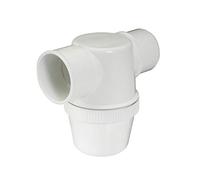 Nicoll - Vidage lavabo, vasque et bidet - Siphon de parcours blanc PVC-C à coller - entrée horizontale Ø40