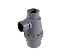 Nicoll Siphon lavabo 71641 YHC à coller entrée verticale Ø 40 mm PVC Gris