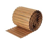 Nicoman Bordure de Jardin en métal - Bordure de pelouse en Acier galvanisé très résistant - Bordure de Paysage Flexible pour Arbres, parterres de Fleurs et Plantes (Rouille, 15,2 x 12,2 m)