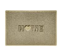 Nicoman Love at Home Paillasson 90 x 60 cm - Beige honnêteté | Antidérapant | Pour intérieur/extérieur | Paillasson d'entrée | Paillasson anti-saleté | Paillasson pour maison, terrasse, jardin, véranda | Home Heart