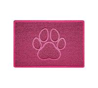 Nicoman - Paillasson avec Impression de Patte en Relief, Paillasson Spaghetti, Rose, Small (60x40cm)