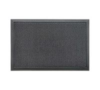 Nicoman Paillasson en maille 3D, robuste, pour intérieur et extérieur, entrée, terrasse, jardin, garage - Profil bas - Antidérapant - Lavable en machine - Anthracite - 90 x 60 cm