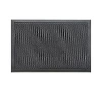 Nicoman Paillasson en Maille 3D très résistant pour intérieur et extérieur, entrée, terrasse, Jardin, Garage - Profil Bas - Antidérapant - Lavable en Machine - Anthracite - 76 x 43 cm