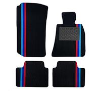 Nicoman Spaghetti Lot de 4 Tapis de Voiture sur Mesure pour Toutes Les Saisons - Noir