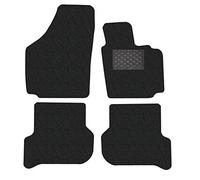 Nicoman Spaghetti Tapis de Voiture sur Mesure pour Toutes Saisons Golf MK5 Plus 2007-2013 (Ensemble Complet de 4 pièces, Noir)