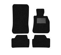 Nicoman Tapis de Voiture Spaghetti sur Mesure pour Toutes Les Saisons (Série 1 Berline 3 et 5 Portes E81/E87 année 2004-2012) (Ensemble Complet de 4 pièces, Noir)