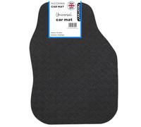 Nicoman Tapis de Voiture Universel Noir avec antidérapant, Performance et Protection Contre Les intempéries, Bordure en Caoutchouc pour SUV, camionnettes, berlines, camions, imperméable, fabriqué au