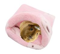 Nicoone Lit Cochon d'Inde avec Coussin Amovible en Peluche, Cabane pour Petit Animal De Compagnie, Chinchilla, Hérisson, Furet, Lapin