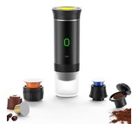 Nicoone Machine à Cafe Portable pour Voyage: Machine Expresso Portable pour Voiture et Camping - Chauffage Rapide - Café à Tout Moment (Noir)