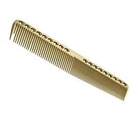 Nicoone Peignes de coiffeur professionnels, peigne de coupe en aluminium aviation métal pour coiffure, peigne de salon, peigne de barbier maître pour la coupe et le coiffage des cheveux, or - S